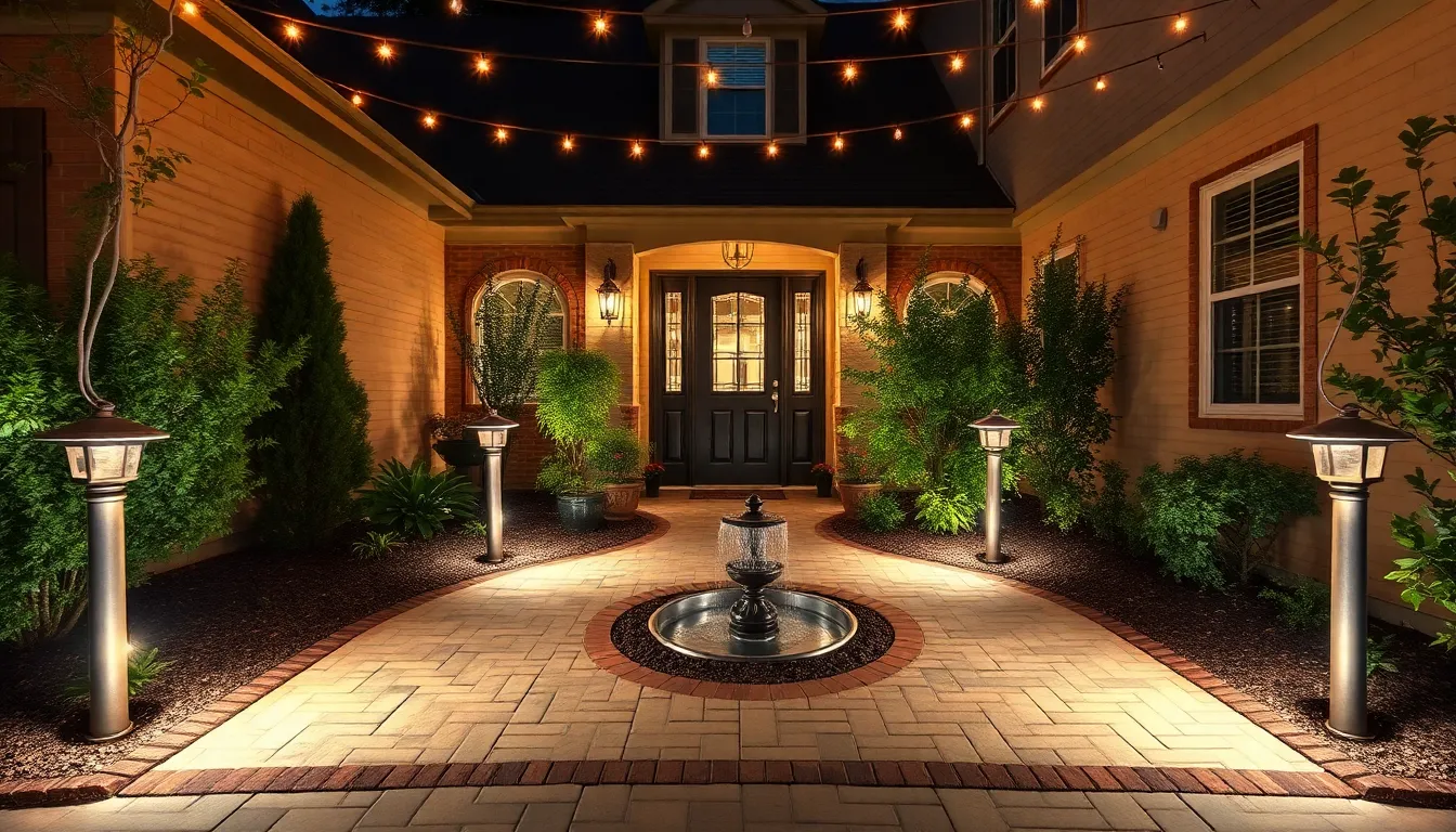 25 Stunning Front Yard Courtyard Ideas to Transform Your Home's Entrance 10 25 Stunning Front Yard Courtyard Ideas to Transform Your Home's Entrance 9