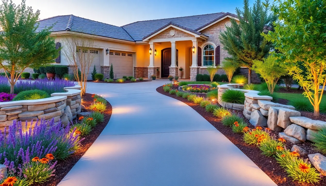 25 Stunning Front Yard Driveway Ideas That Boost Curb Appeal & Home Value 10 25 Stunning Front Yard Driveway Ideas That Boost Curb Appeal & Home Value 9