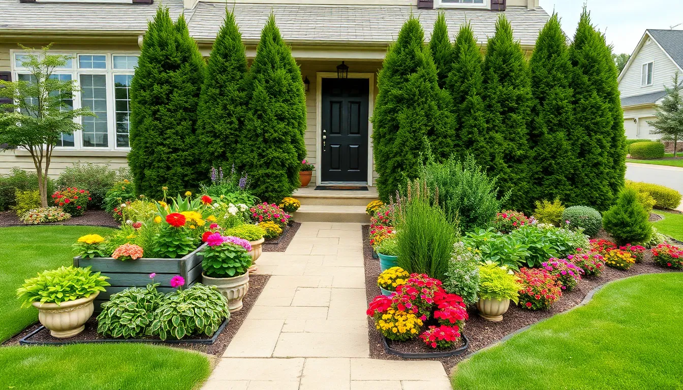 25 Stunning Front Yard Planter Ideas That Boost Curb Appeal on Any Budget 22 25 Stunning Front Yard Planter Ideas That Boost Curb Appeal on Any Budget 21