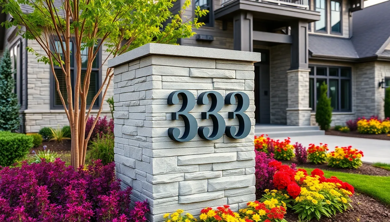 50+ Stunning Outdoor House Number Ideas That Boost Curb Appeal & Visibility 10 50+ Stunning Outdoor House Number Ideas That Boost Curb Appeal & Visibility 9