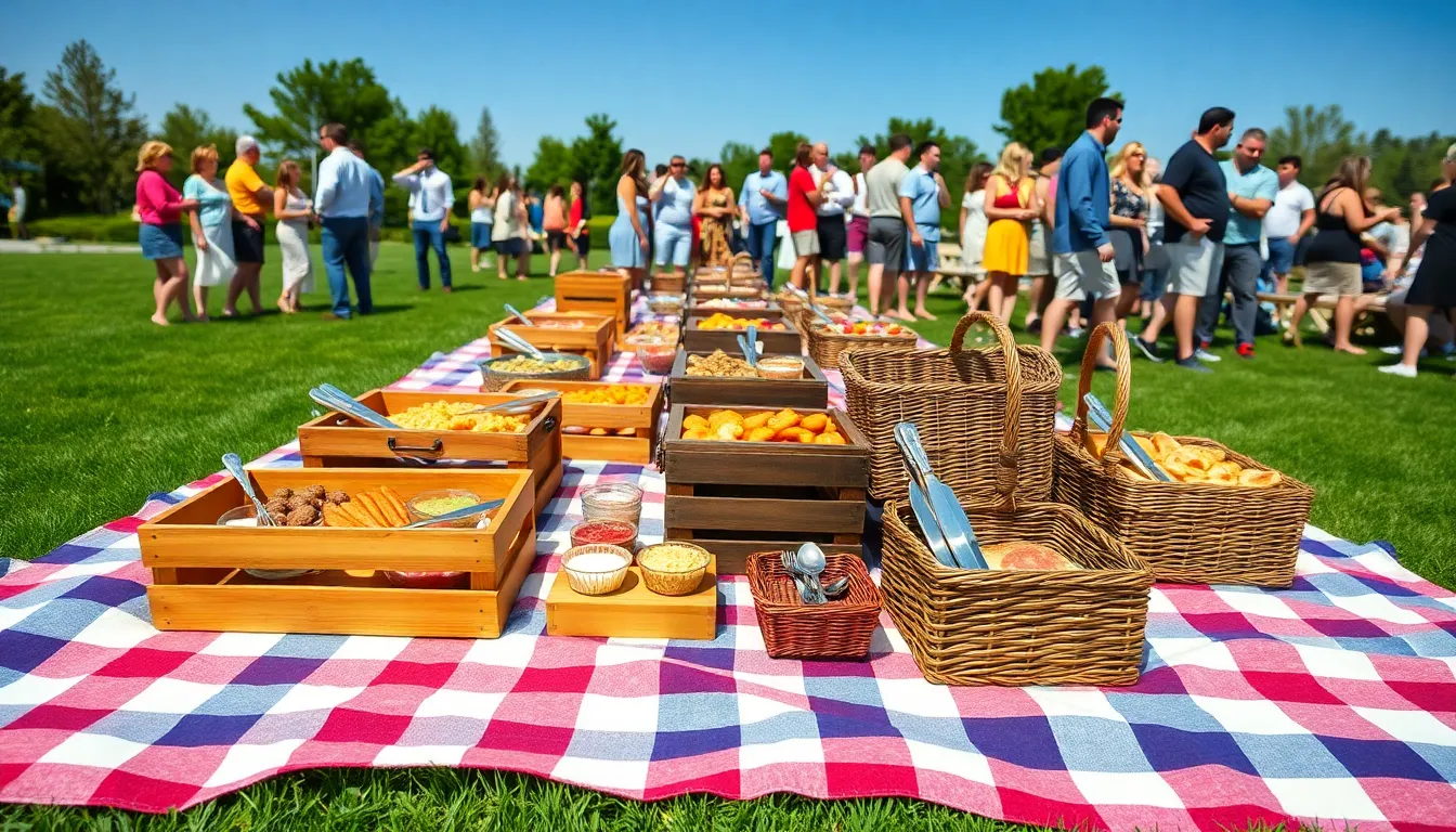 15 Creative Outdoor Buffet Table Ideas That Will Wow Your Guests 10 15 Creative Outdoor Buffet Table Ideas That Will Wow Your Guests 9
