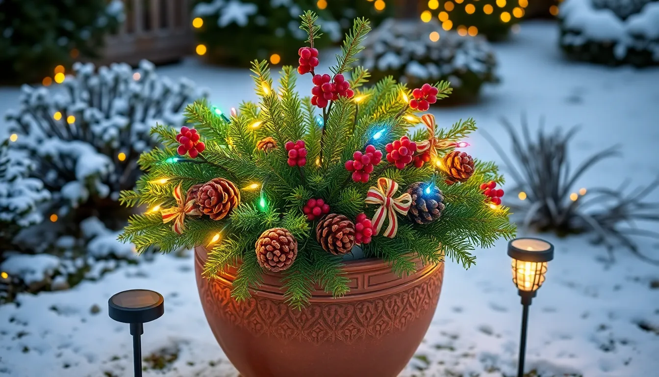 25 Stunning Outdoor Christmas Planter Ideas That Last All Winter Long 10 25 Stunning Outdoor Christmas Planter Ideas That Last All Winter Long 9