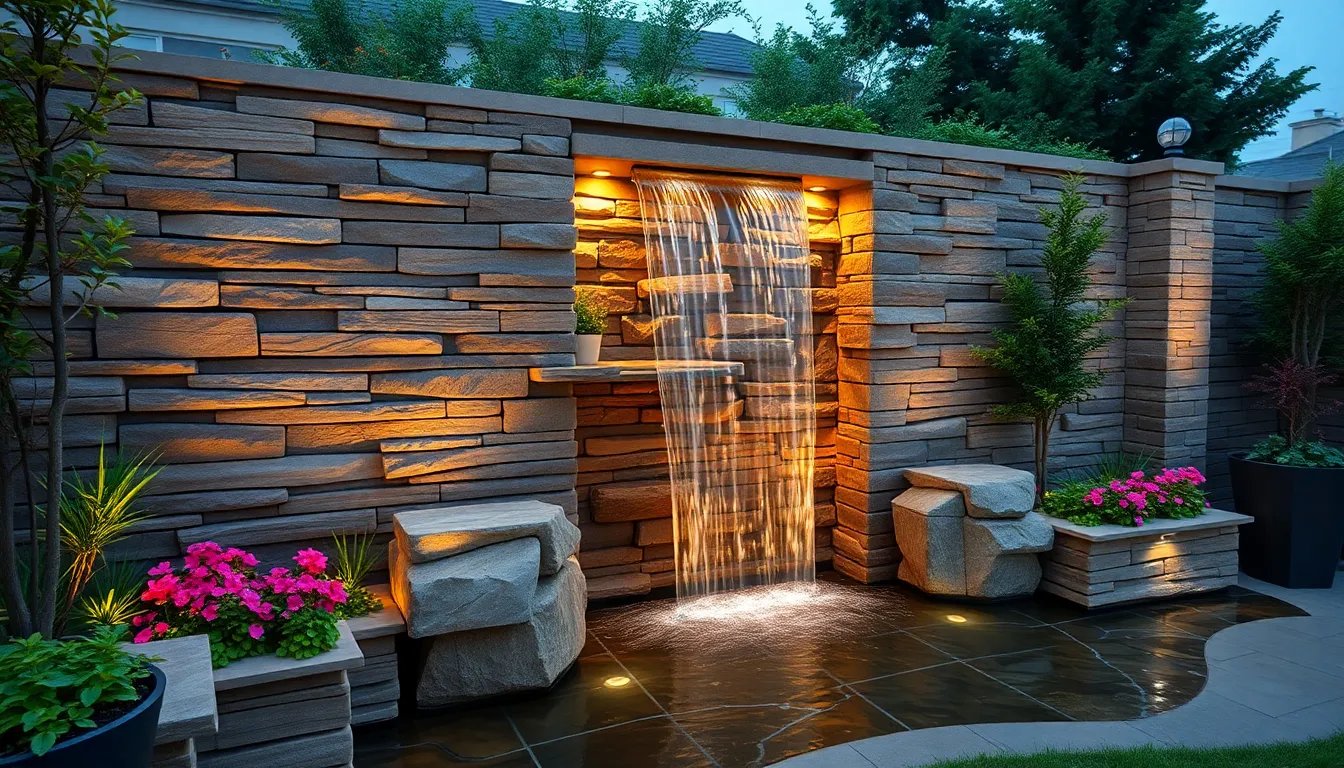 25 Stunning Outdoor Feature Wall Ideas to Transform Your Backyard on Any Budget 10 25 Stunning Outdoor Feature Wall Ideas to Transform Your Backyard on Any Budget 9