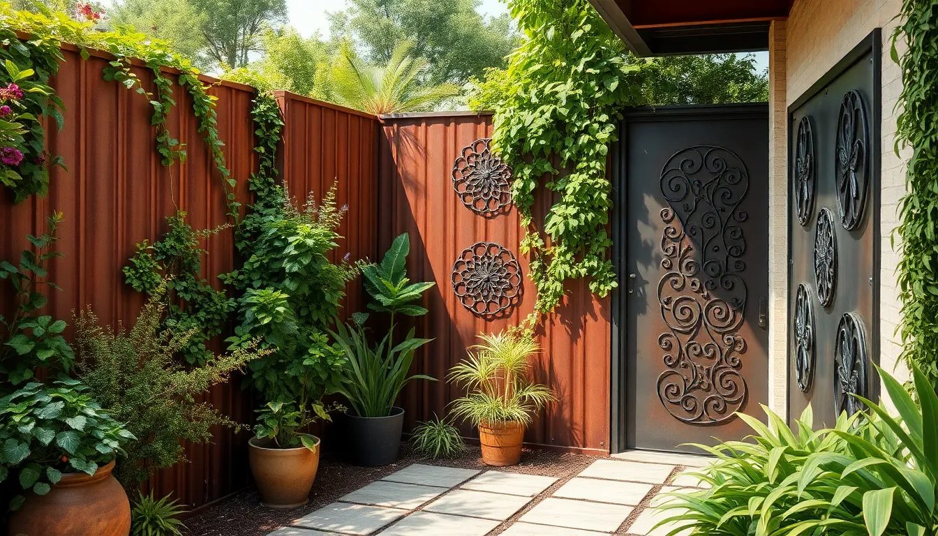 outdoor garden wall ideas
