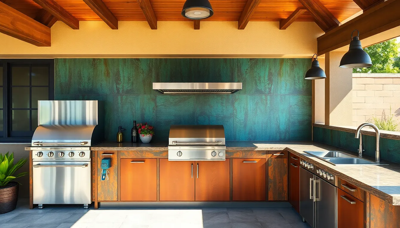 25 Stunning Outdoor Kitchen Backsplash Ideas That Transform Your Backyard Space 10 25 Stunning Outdoor Kitchen Backsplash Ideas That Transform Your Backyard Space 9