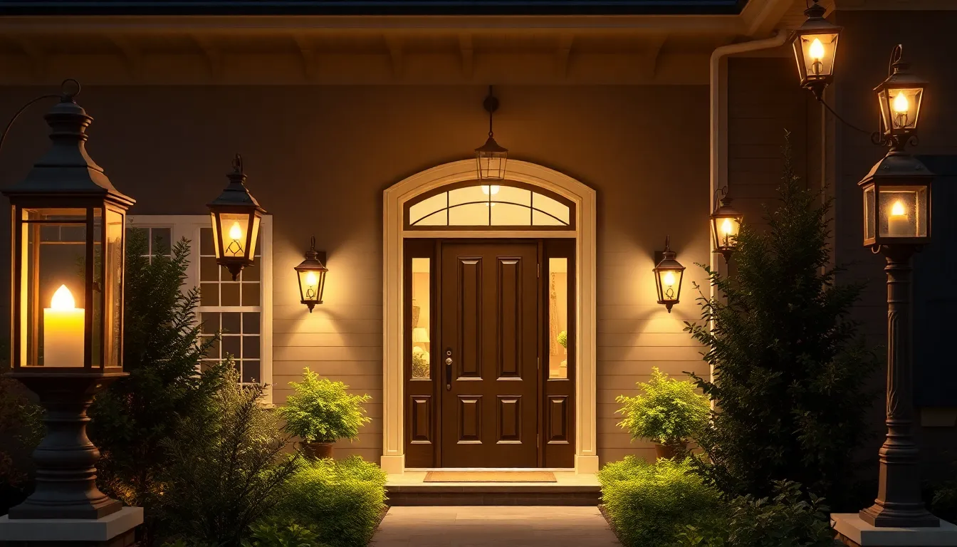 25 Stunning Outdoor Lighting Ideas for Your House Entrance That Boost Curb Appeal 9