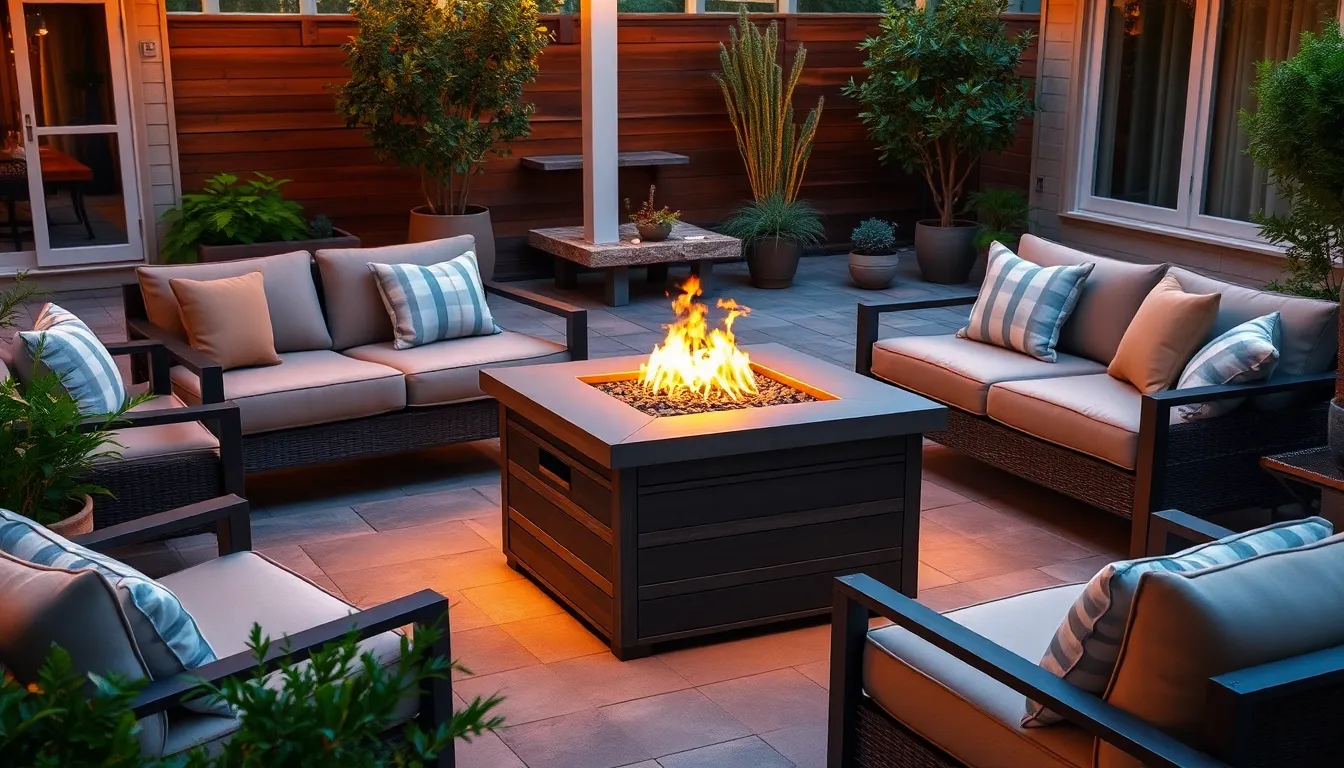 small outdoor fireplace ideas