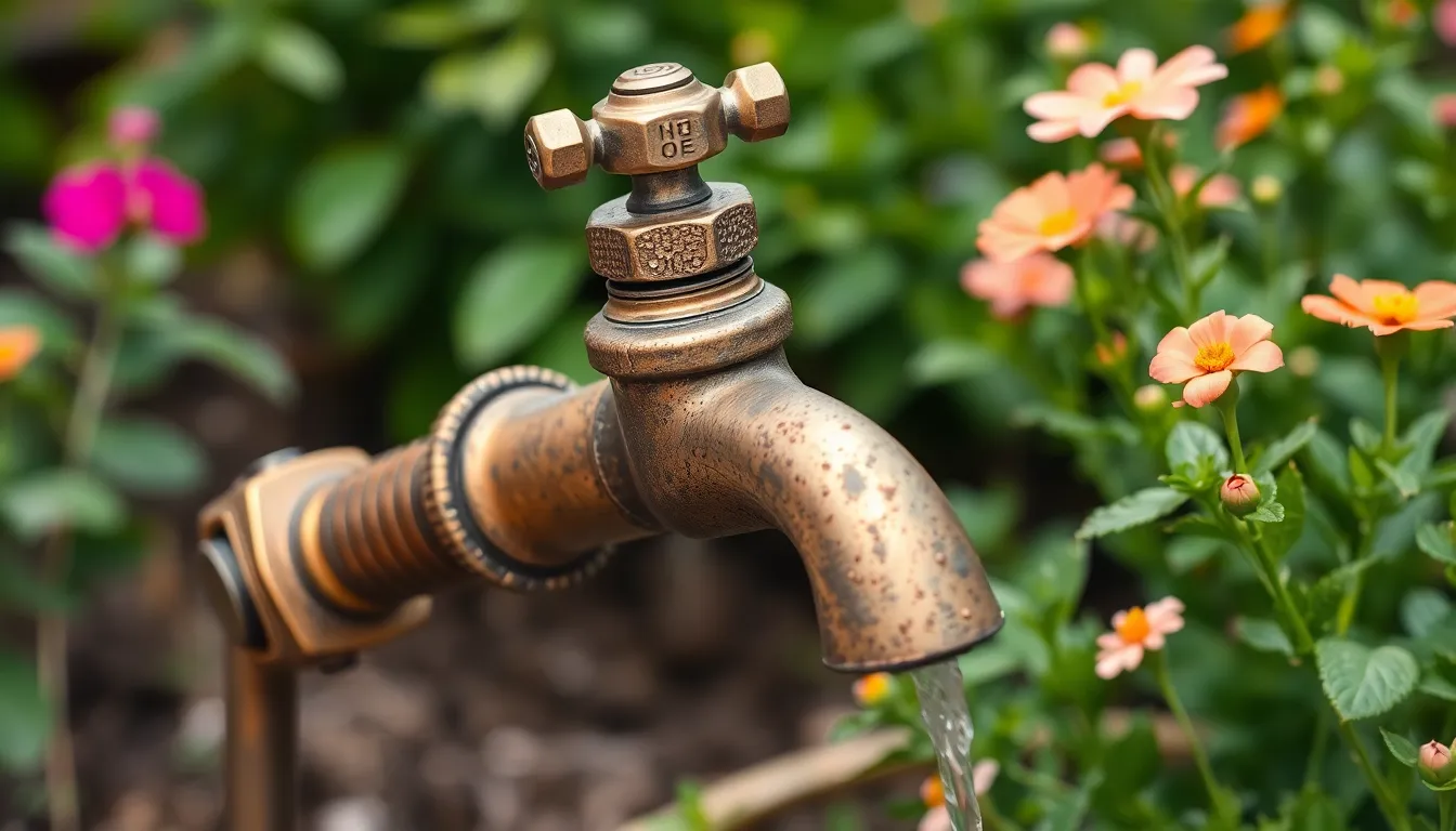 water faucet outdoor ideas