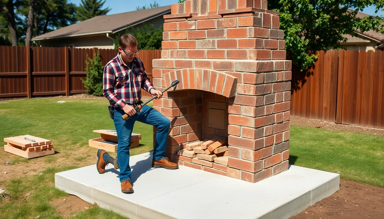 25 Stunning Outdoor Brick Fireplace Ideas That'll Transform Your Backyard Into Paradise 12 25 Stunning Outdoor Brick Fireplace Ideas That'll Transform Your Backyard Into Paradise 11