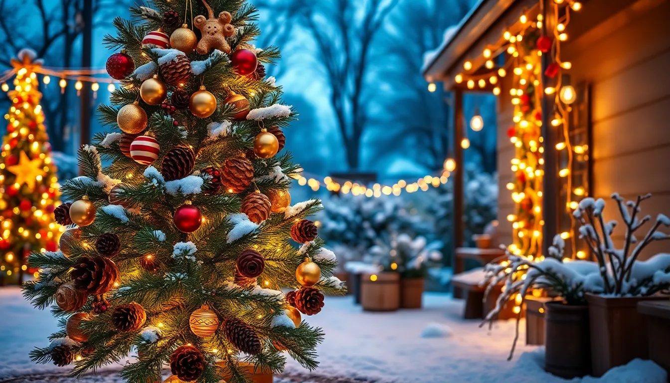 15 Stunning Outdoor Christmas Tree Ideas to Transform Your Yard This Holiday Season 12 15 Stunning Outdoor Christmas Tree Ideas to Transform Your Yard This Holiday Season 11