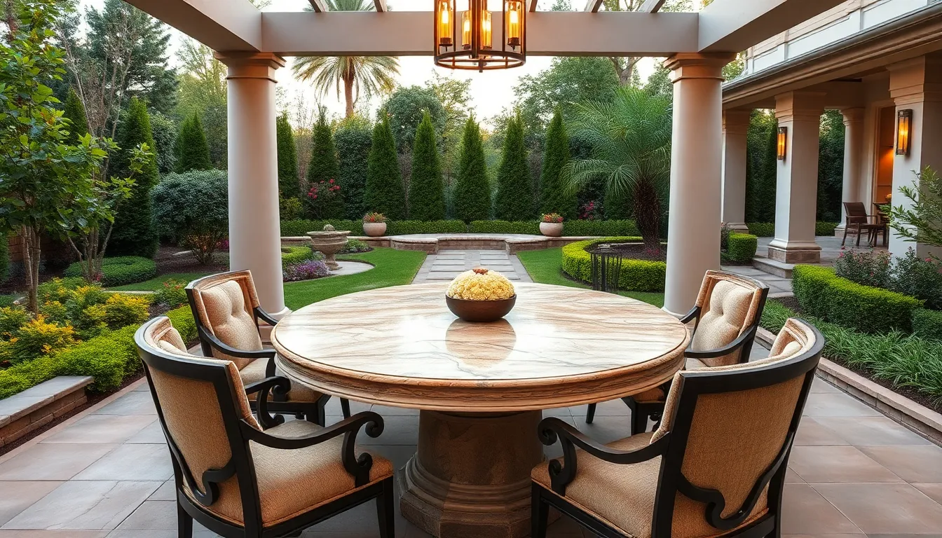 outdoor dining table ideas