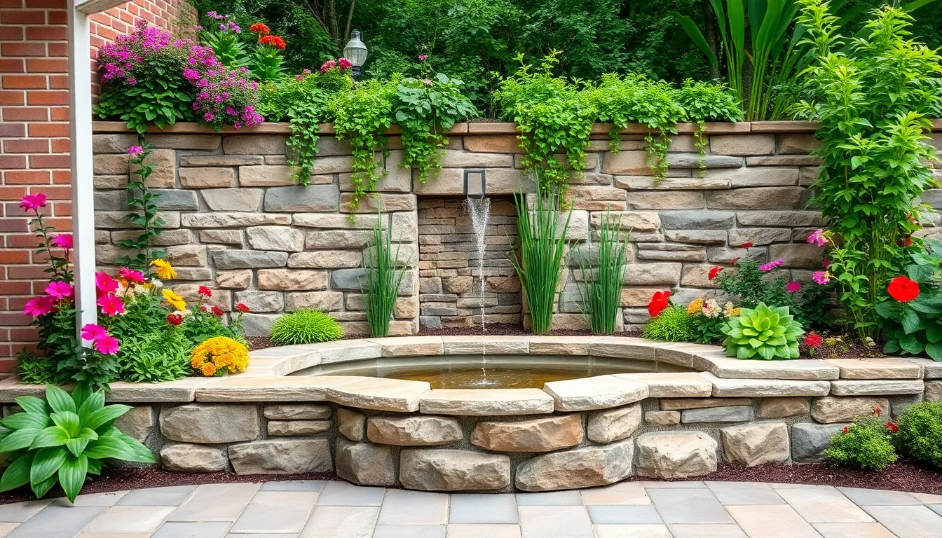 outdoor garden wall ideas
