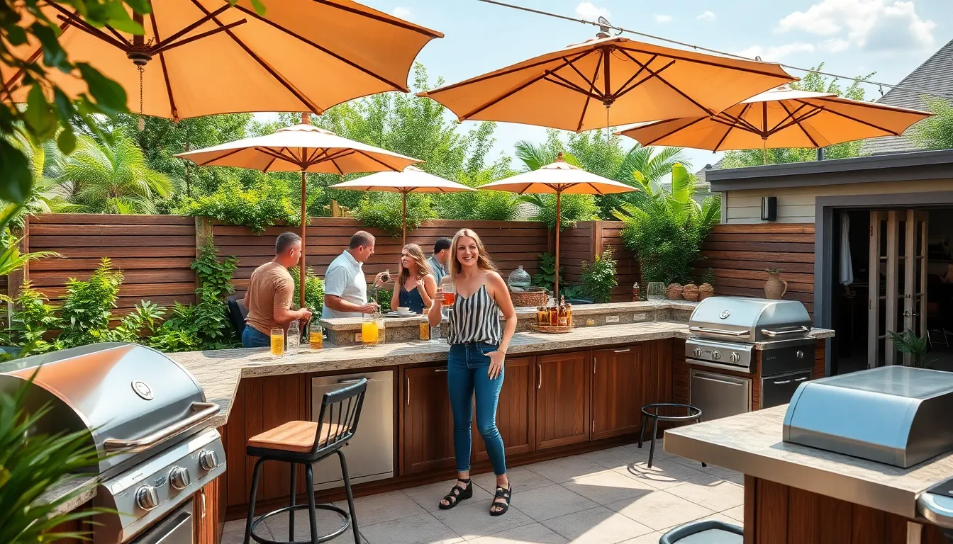 outdoor kitchen bar ideas