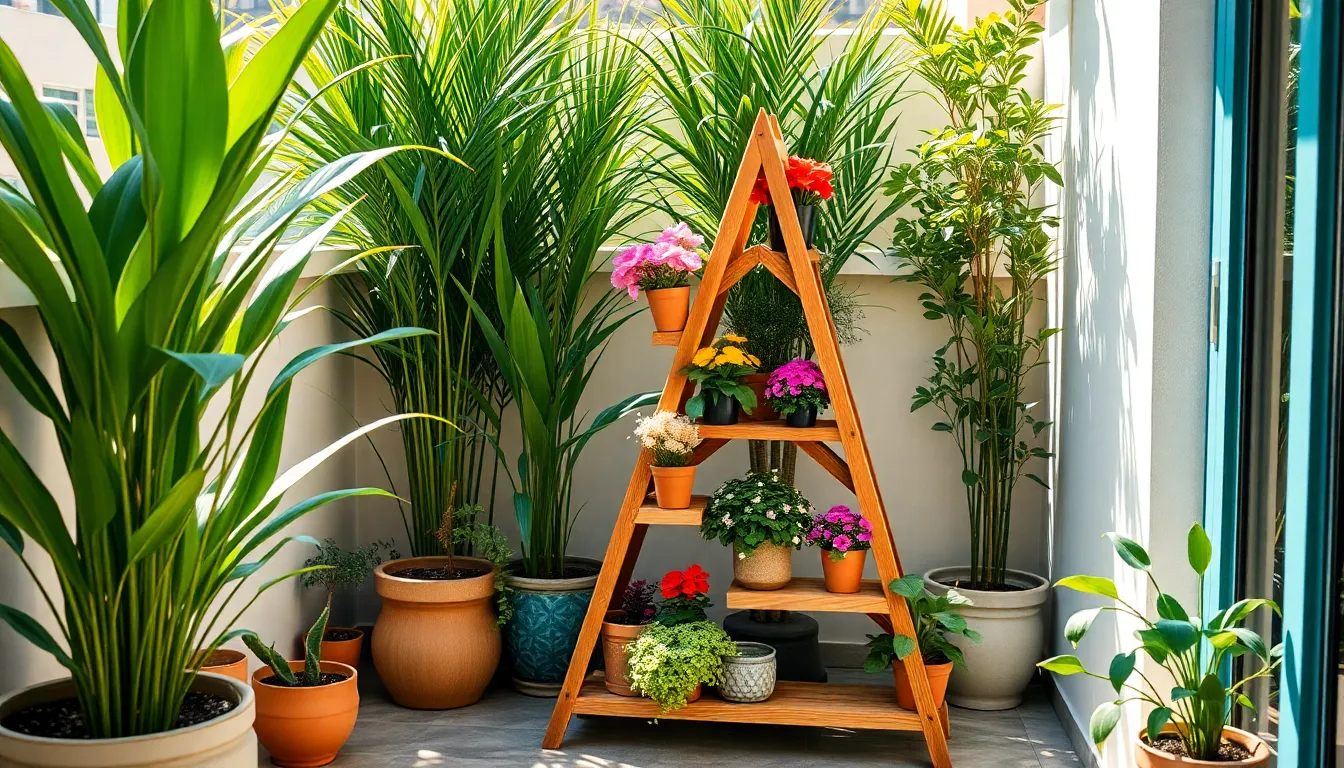 outdoor plant stand ideas