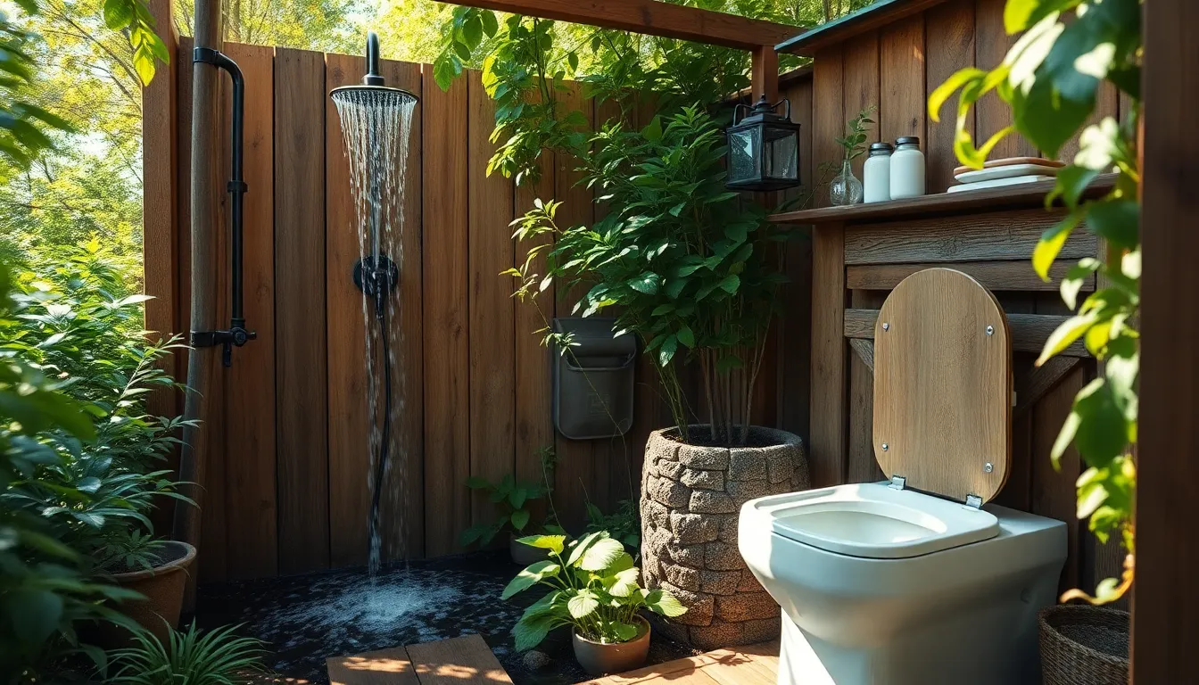 25 Brilliant Outdoor Toilet and Shower Ideas for Your Backyard or Camping Setup 12 25 Brilliant Outdoor Toilet and Shower Ideas for Your Backyard or Camping Setup 11