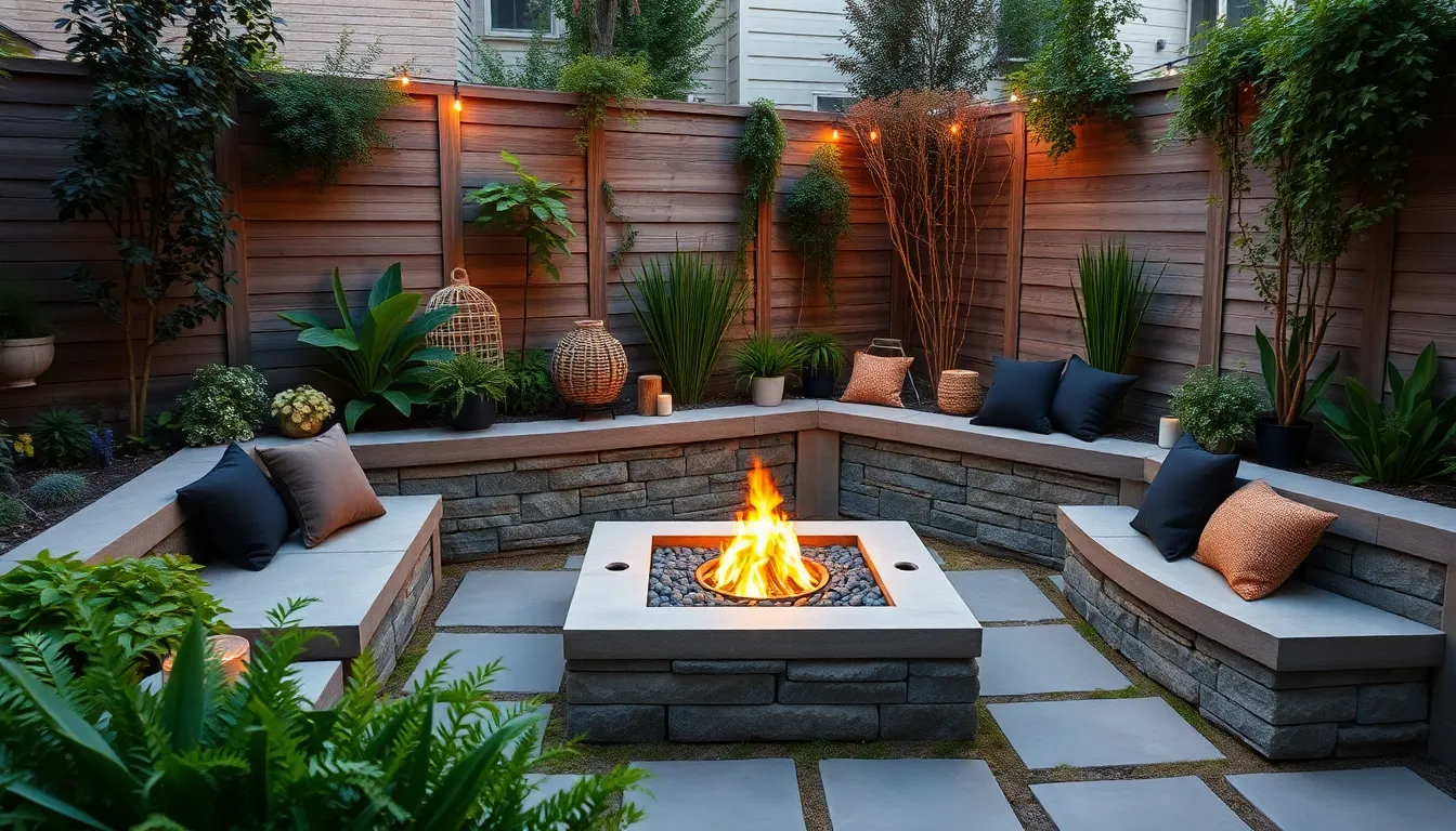 25 Stunning Square Fire Pit Ideas to Transform Your Backyard Space 12 25 Stunning Square Fire Pit Ideas to Transform Your Backyard Space 11