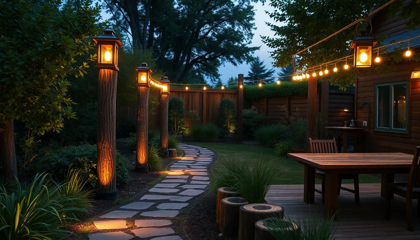 tree log ideas outdoor