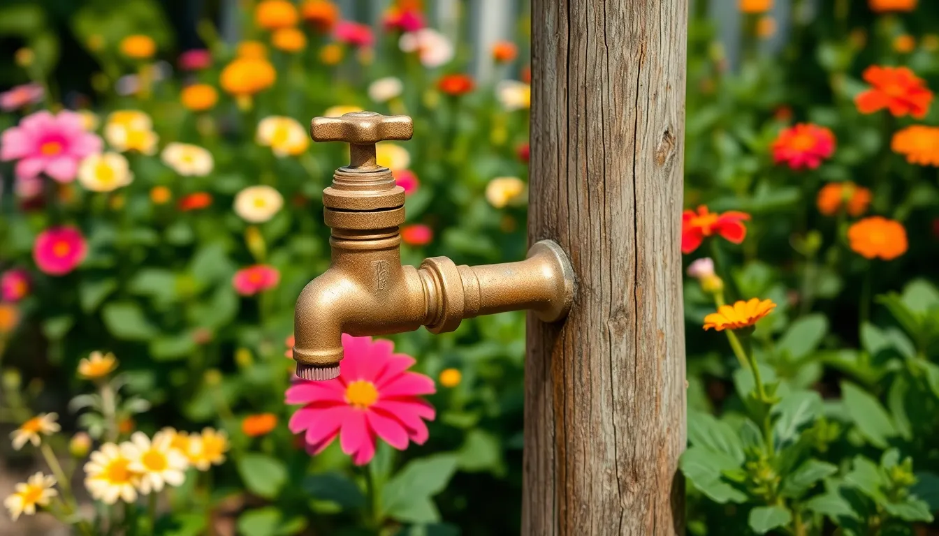 water faucet outdoor ideas