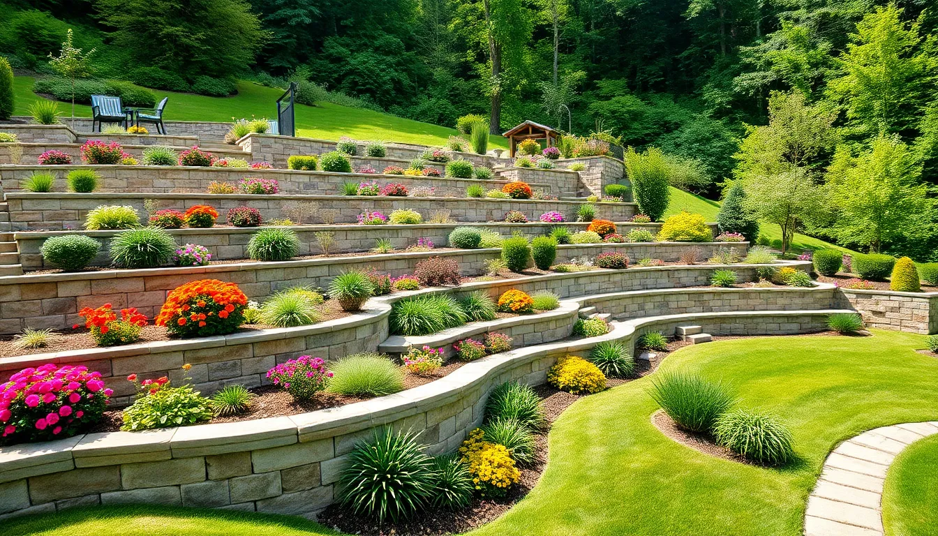 25 Stunning Backyard Retaining Wall Ideas That Transform Sloped Yards 14 25 Stunning Backyard Retaining Wall Ideas That Transform Sloped Yards 13