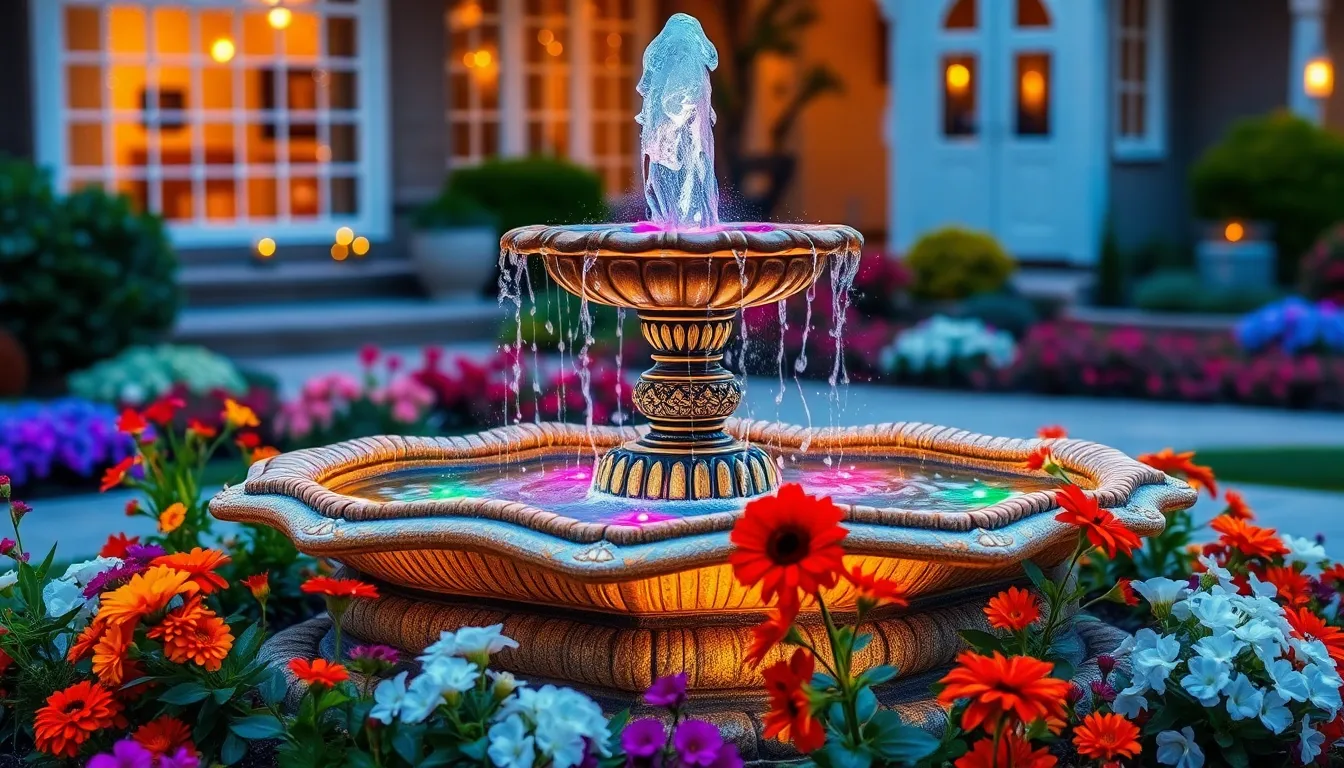 25 Stunning Front Yard Water Fountain Ideas to Transform Your Home's Curb Appeal 14 25 Stunning Front Yard Water Fountain Ideas to Transform Your Home's Curb Appeal 13