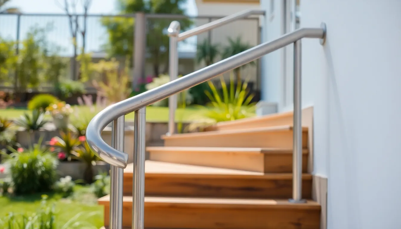 25 Stunning Outdoor Hand Rail Ideas That Transform Your Home's Curb Appeal 14 25 Stunning Outdoor Hand Rail Ideas That Transform Your Home's Curb Appeal 13