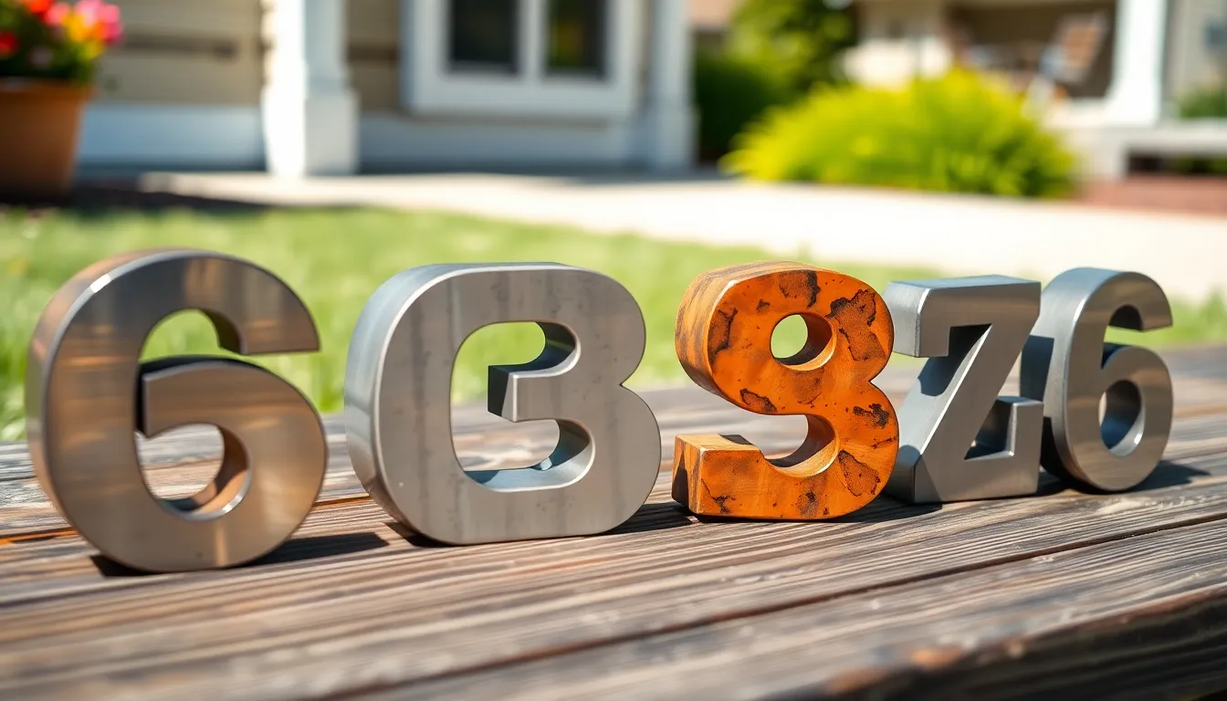 50+ Stunning Outdoor House Number Ideas That Boost Curb Appeal & Visibility 14 50+ Stunning Outdoor House Number Ideas That Boost Curb Appeal & Visibility 13