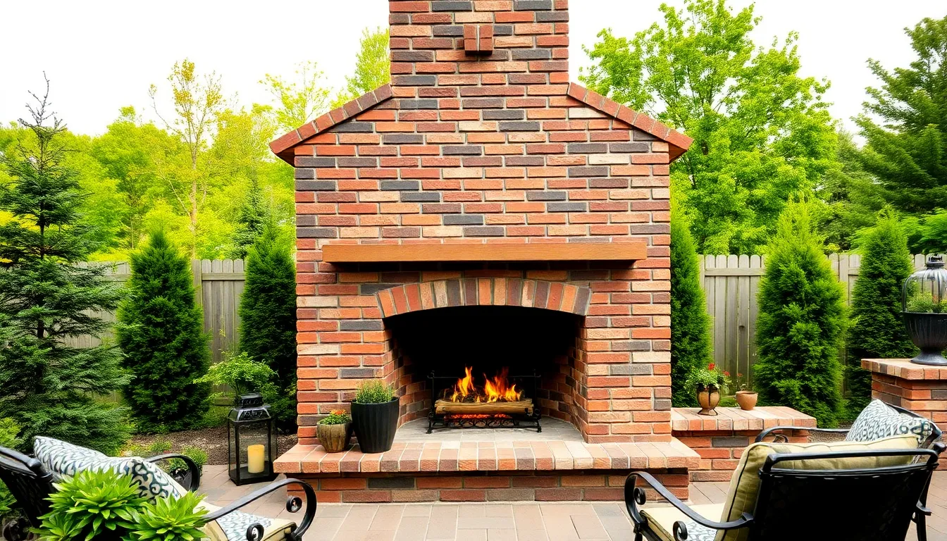 25 Stunning Outdoor Brick Fireplace Ideas That'll Transform Your Backyard Into Paradise 14 25 Stunning Outdoor Brick Fireplace Ideas That'll Transform Your Backyard Into Paradise 13