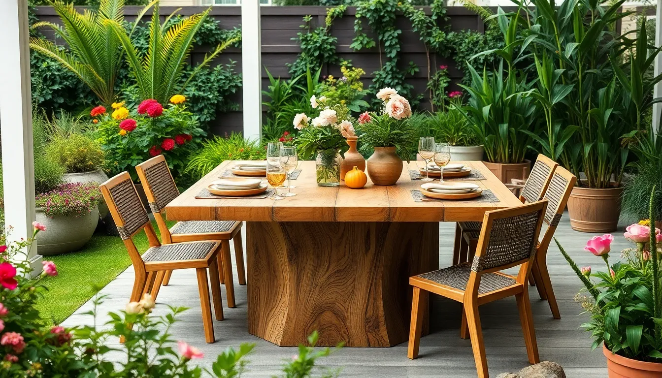 outdoor dining table ideas