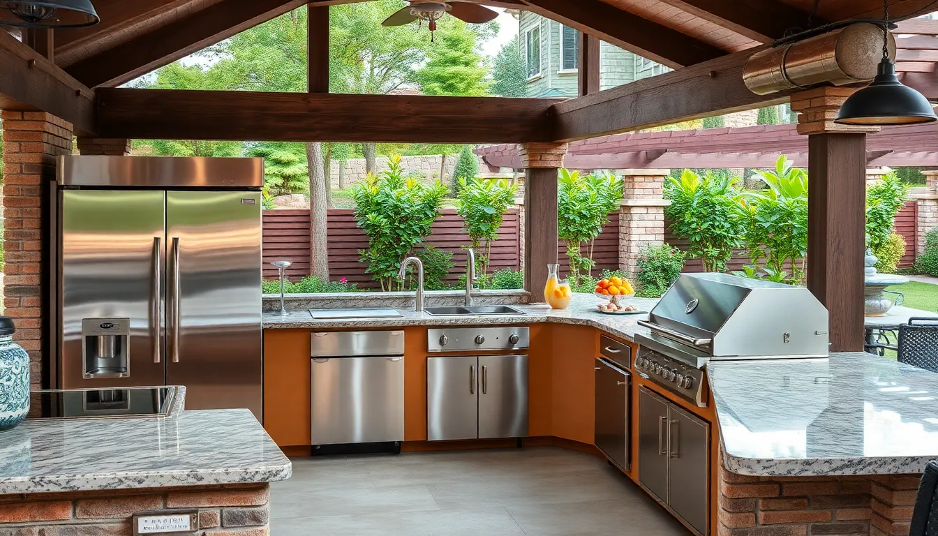 outdoor kitchen bar ideas