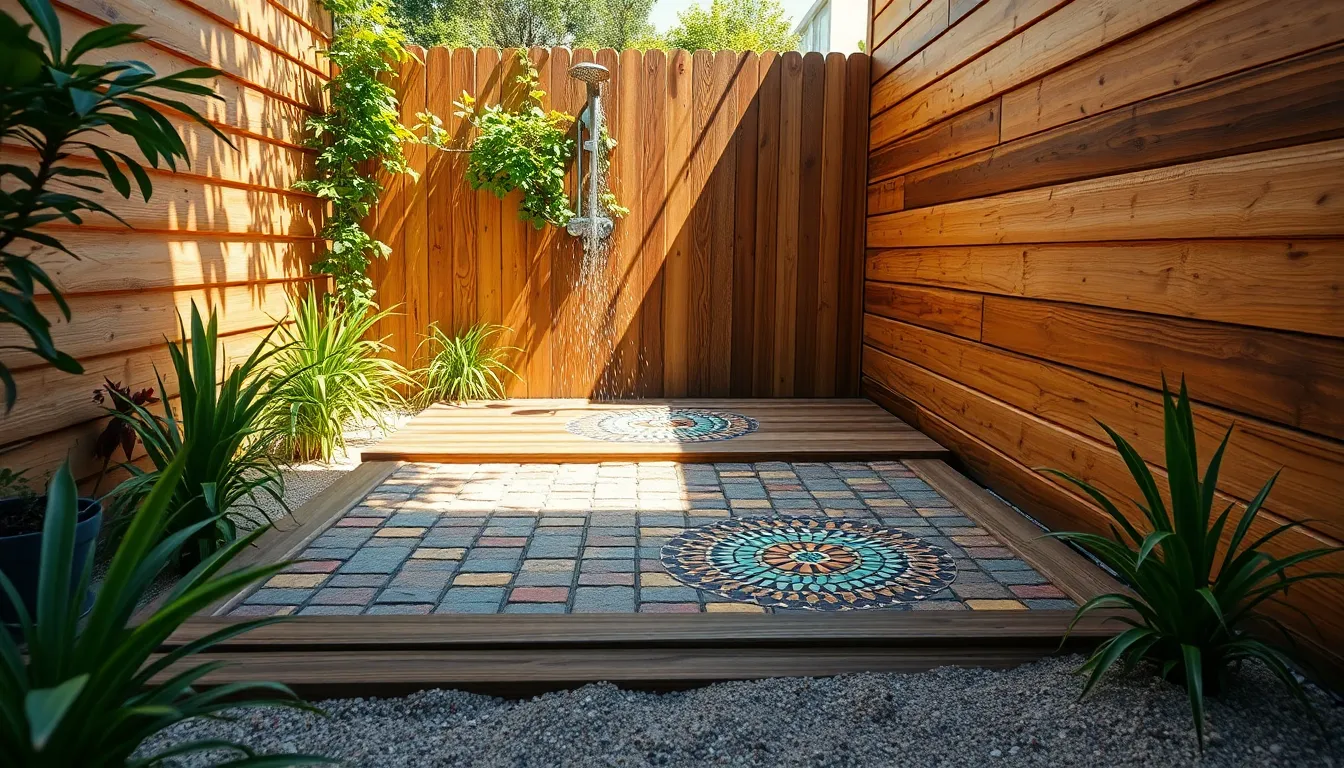 15 Stunning Outdoor Shower Floor Ideas That Transform Your Backyard (2025) 14 15 Stunning Outdoor Shower Floor Ideas That Transform Your Backyard (2025) 13