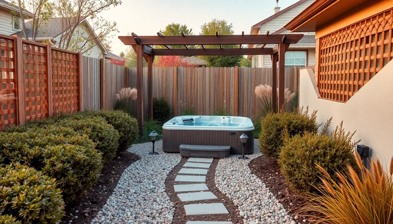 25 Backyard Hot Tub Ideas on a Budget That Look Expensive (Under $500!) 16 25 Backyard Hot Tub Ideas on a Budget That Look Expensive (Under $500!) 15