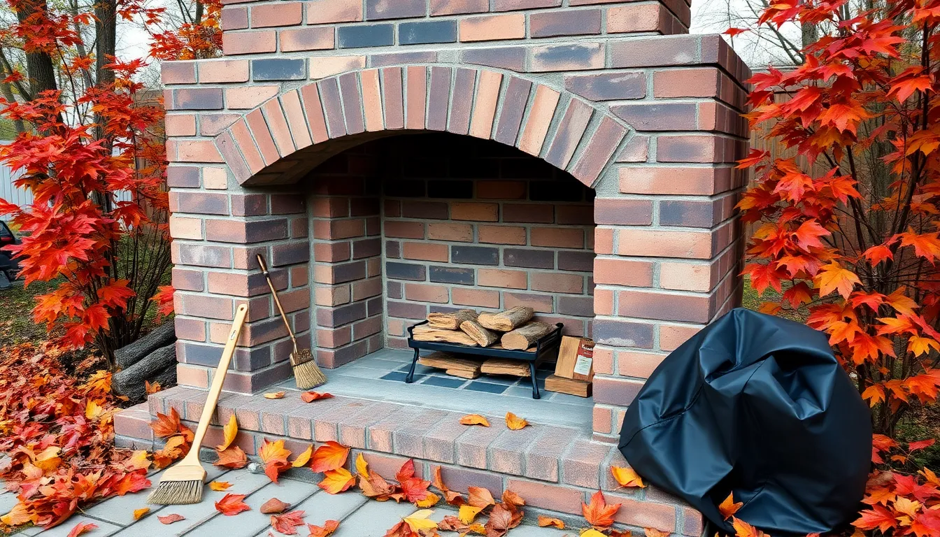 25 Stunning Outdoor Brick Fireplace Ideas That'll Transform Your Backyard Into Paradise 16 25 Stunning Outdoor Brick Fireplace Ideas That'll Transform Your Backyard Into Paradise 15
