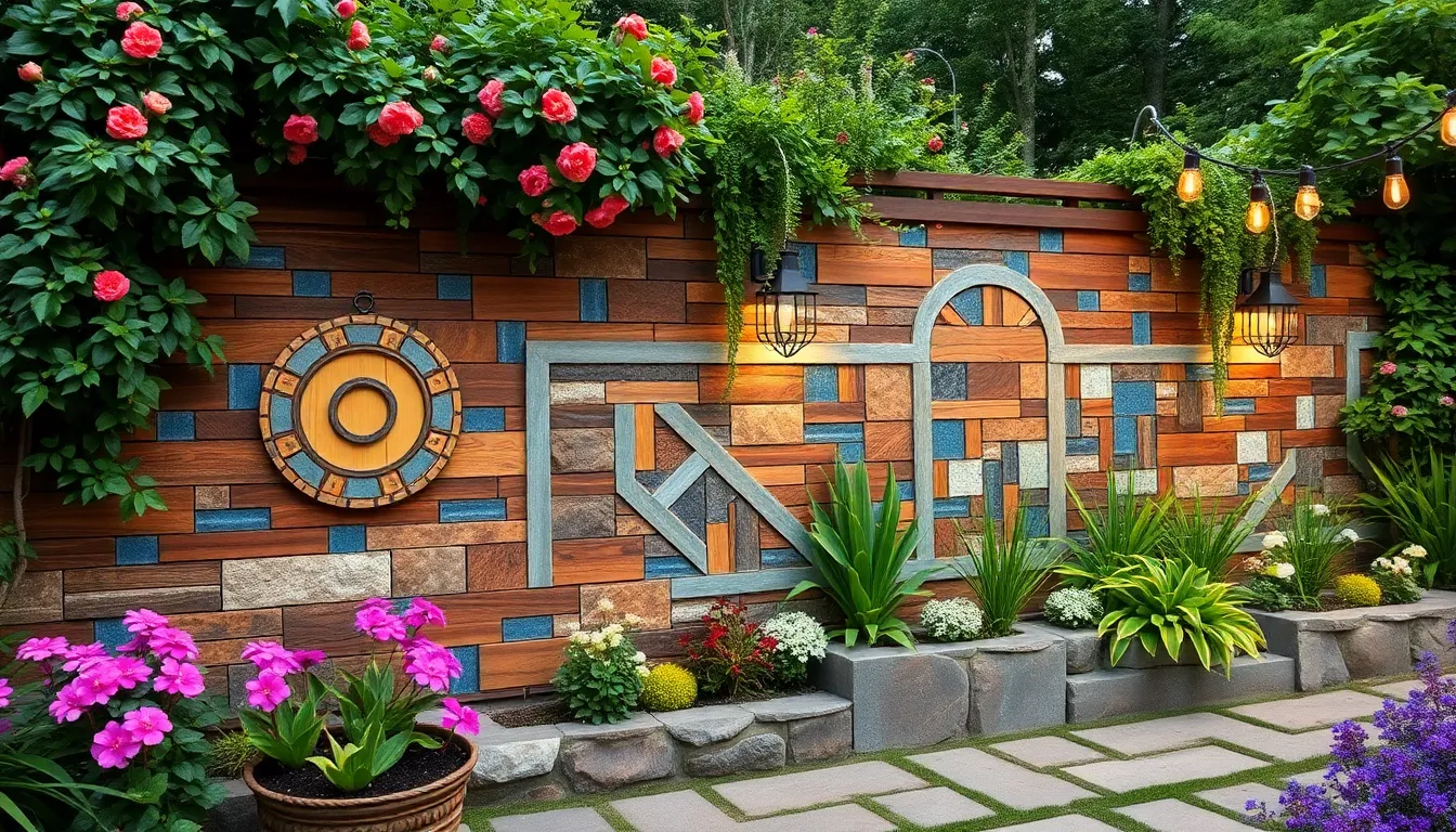outdoor garden wall ideas