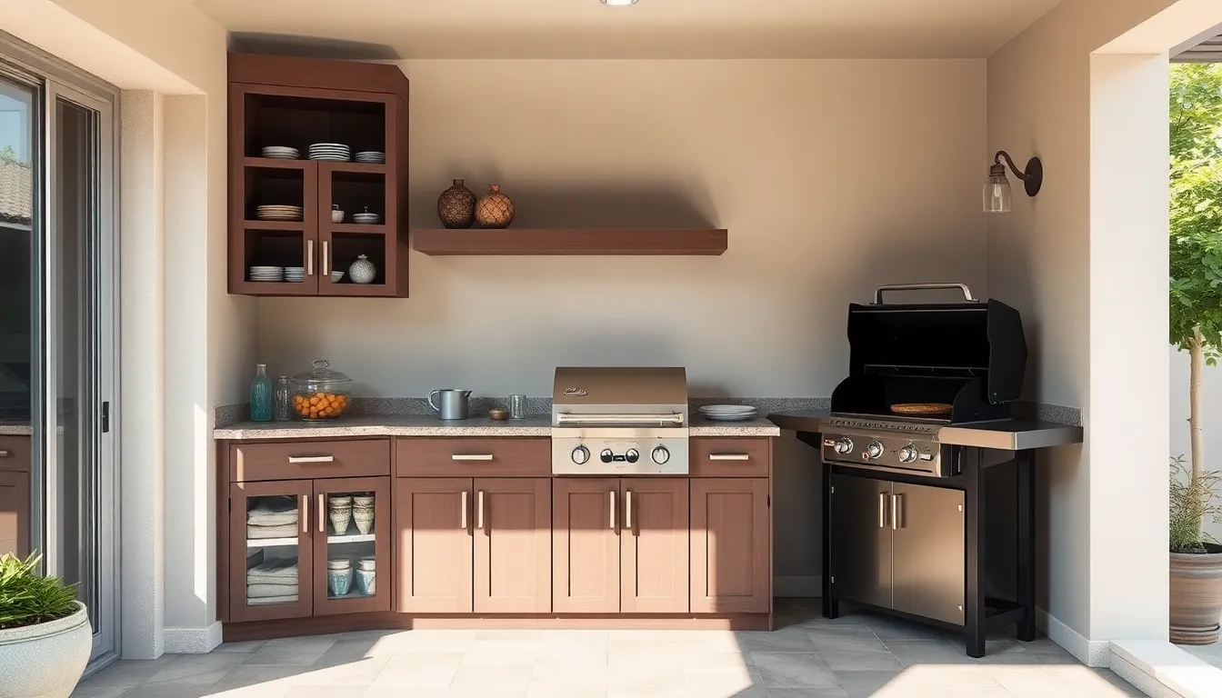 25 Outdoor Kitchen Cabinets Ideas That Transform Your Backyard Into a Chef's Paradise 16 25 Outdoor Kitchen Cabinets Ideas That Transform Your Backyard Into a Chef's Paradise 15