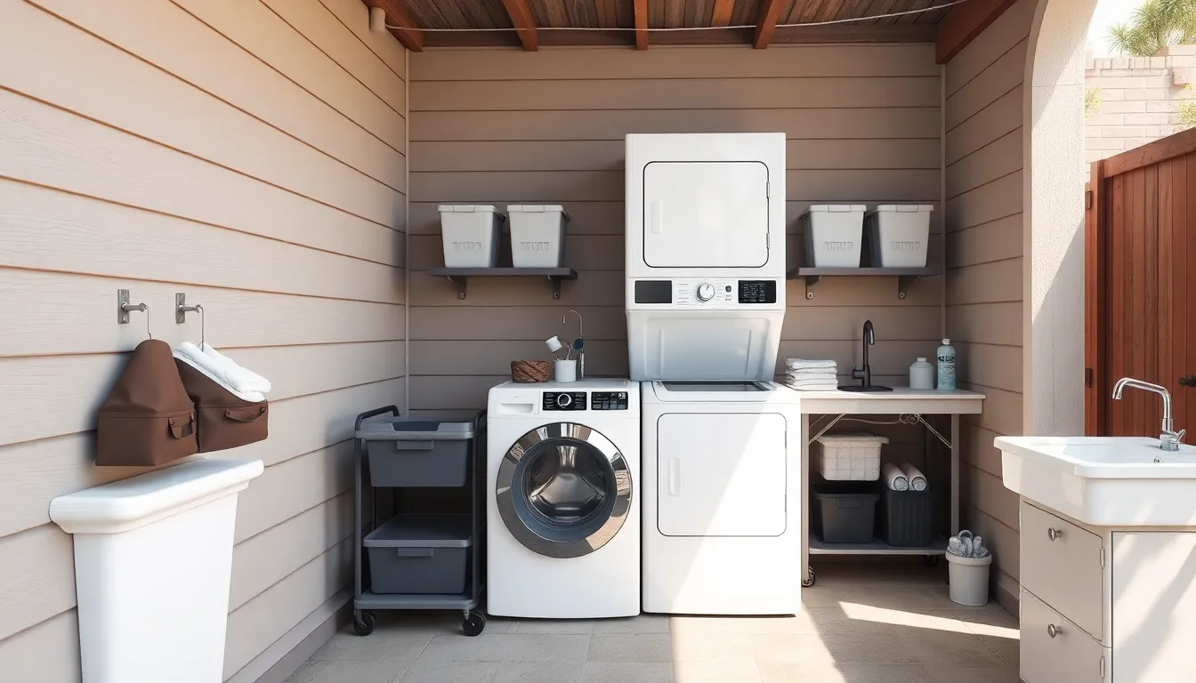 15 Genius Outdoor Laundry Room Ideas for Small Spaces That Maximize Every Inch 16 15 Genius Outdoor Laundry Room Ideas for Small Spaces That Maximize Every Inch 15