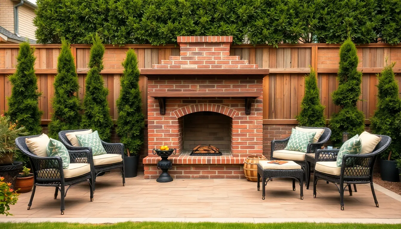 small outdoor fireplace ideas