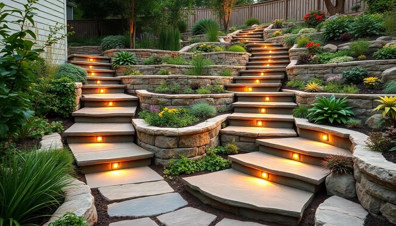 25 Stunning Tiered Backyard Ideas for Your Sloped Yard (2025 Guide) 16 25 Stunning Tiered Backyard Ideas for Your Sloped Yard (2025 Guide) 15