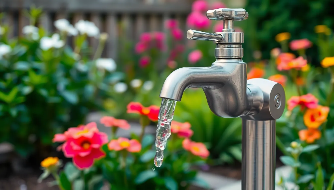 water faucet outdoor ideas