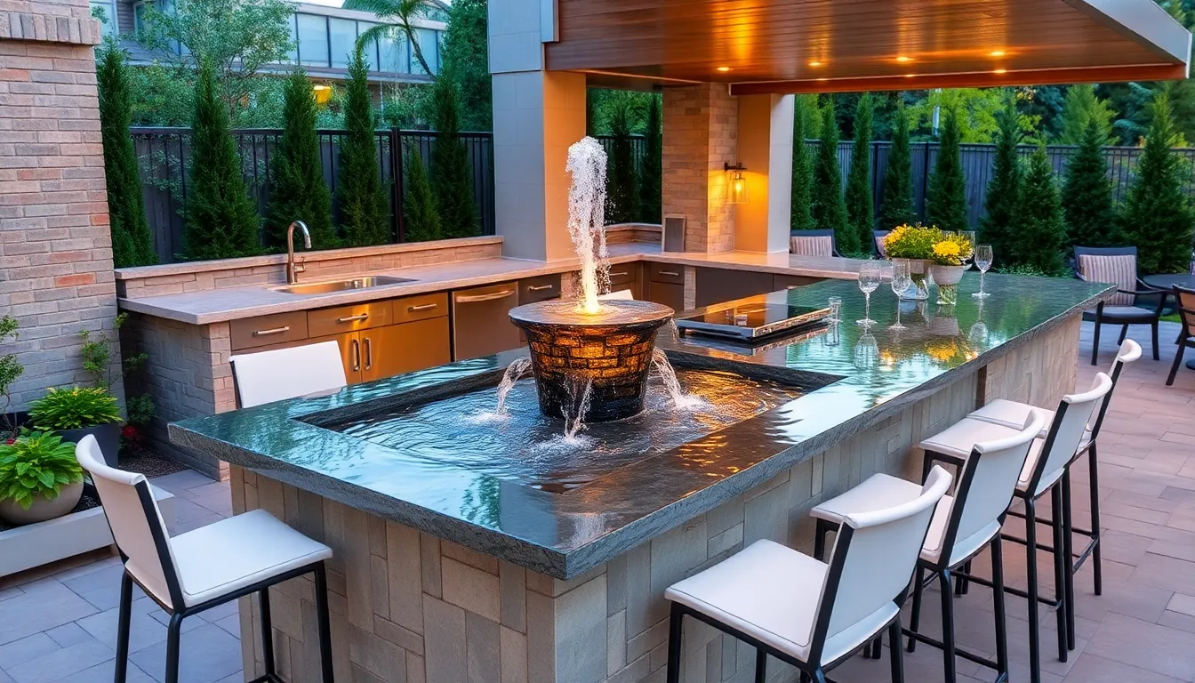 outdoor kitchen bar ideas