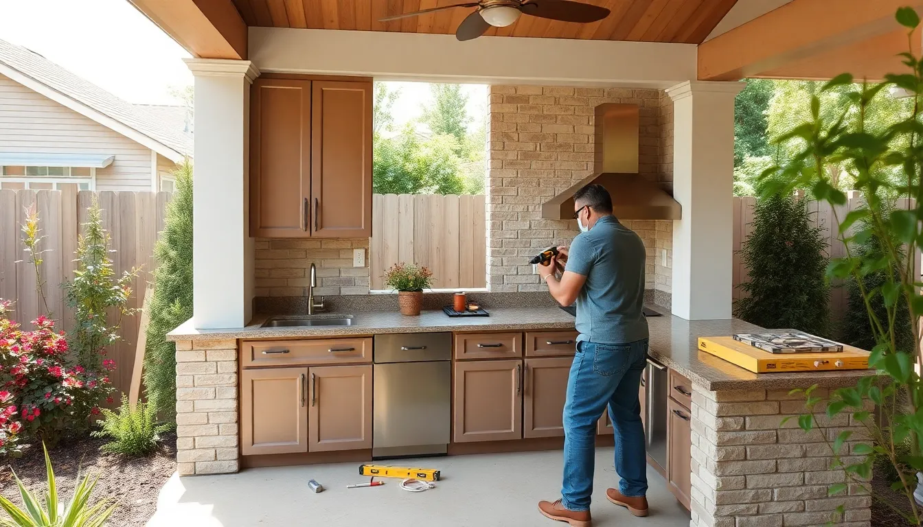 25 Outdoor Kitchen Cabinets Ideas That Transform Your Backyard Into a Chef's Paradise 18 25 Outdoor Kitchen Cabinets Ideas That Transform Your Backyard Into a Chef's Paradise 17