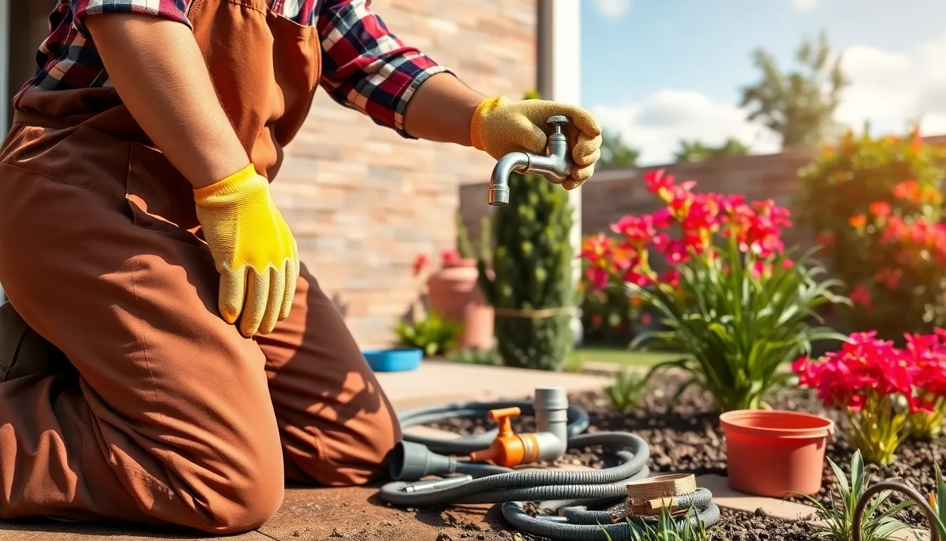 water faucet outdoor ideas