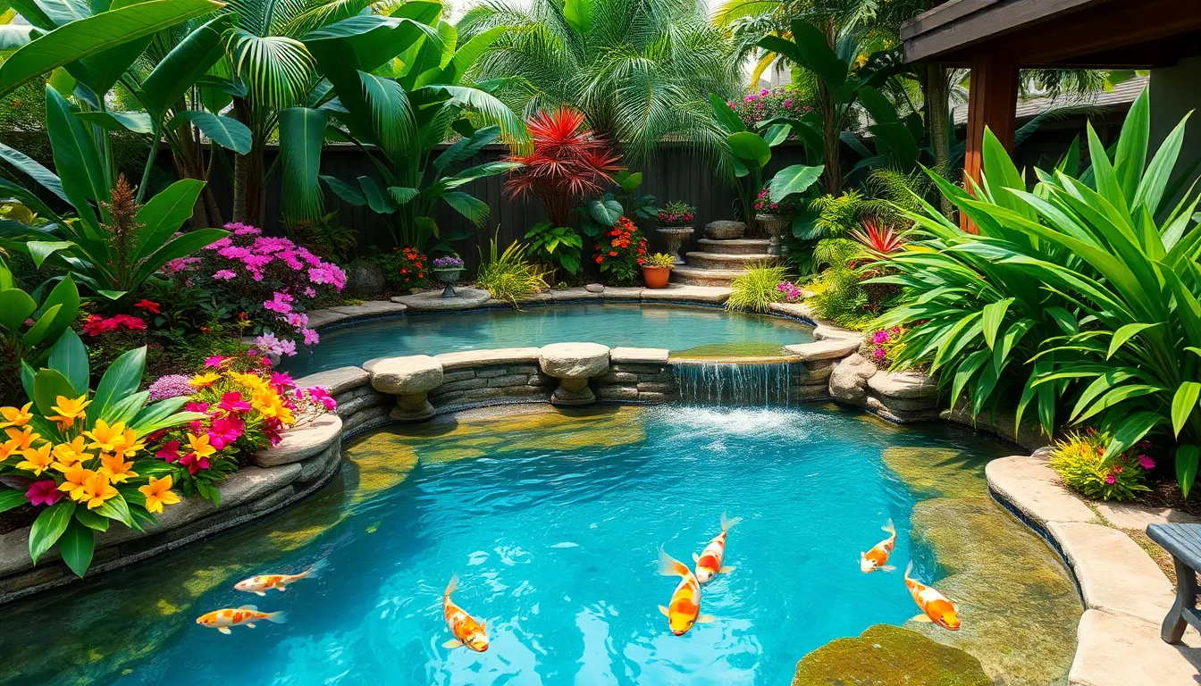 25 Stunning Backyard Tropical Oasis Ideas to Transform Your Space Into Paradise 2 25 Stunning Backyard Tropical Oasis Ideas to Transform Your Space Into Paradise 1