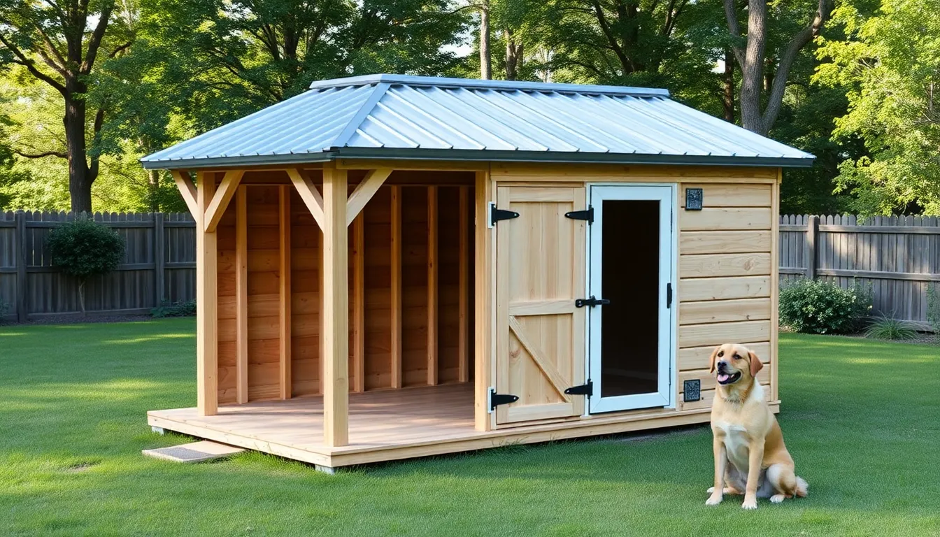 15 DIY Outdoor Dog Kennel Ideas That Cost Under $200 (Free Plans Included) 2 15 DIY Outdoor Dog Kennel Ideas That Cost Under $200 (Free Plans Included) 1