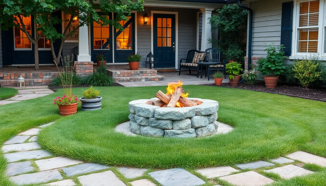 23 Stunning Front Yard Fire Pit Ideas That Transform Your Home's Curb Appeal 18 23 Stunning Front Yard Fire Pit Ideas That Transform Your Home's Curb Appeal 17