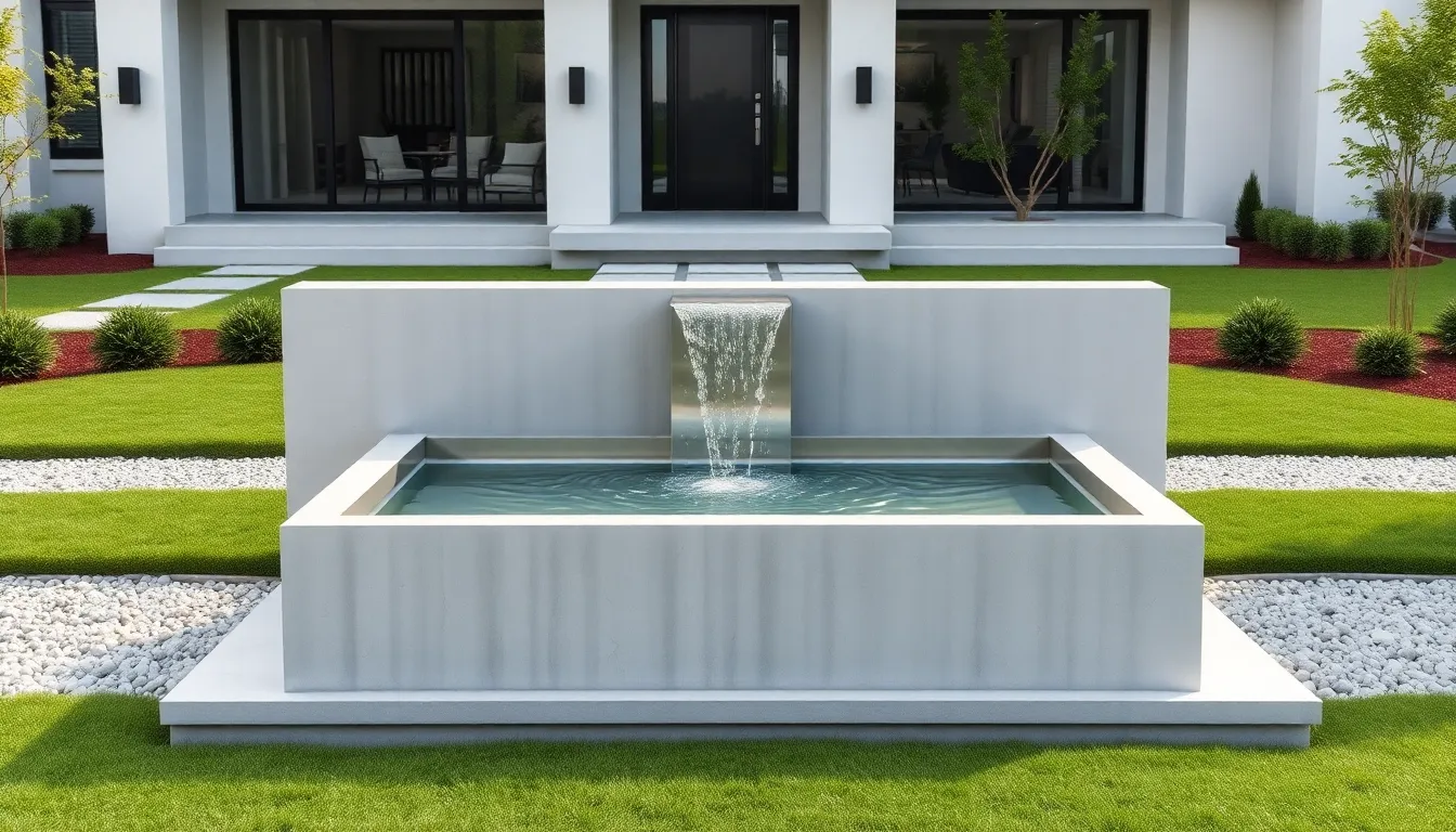 25 Stunning Front Yard Water Fountain Ideas to Transform Your Home's Curb Appeal 2 25 Stunning Front Yard Water Fountain Ideas to Transform Your Home's Curb Appeal 1