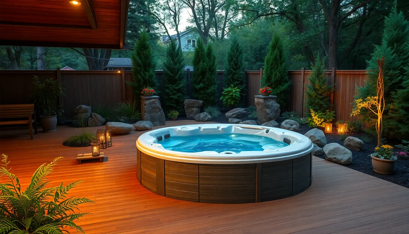 27 Hot Tub Ideas for Your Backyard That'll Transform Your Outdoor Space 2 27 Hot Tub Ideas for Your Backyard That'll Transform Your Outdoor Space 1