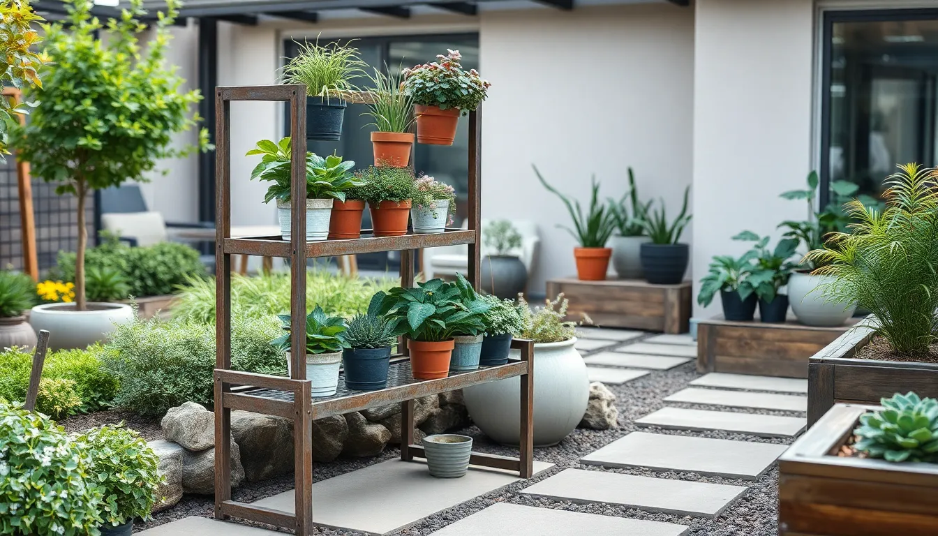 25 Stunning Metal Plant Stand Ideas for Your Outdoor Garden (2025 Guide) 2 25 Stunning Metal Plant Stand Ideas for Your Outdoor Garden (2025 Guide) 1