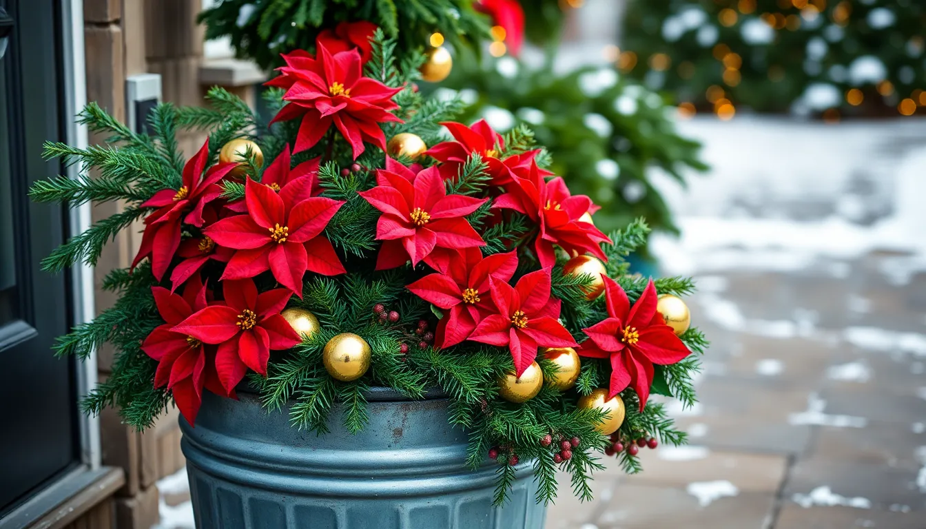 25 Stunning Outdoor Christmas Planter Ideas That Last All Winter Long 2 25 Stunning Outdoor Christmas Planter Ideas That Last All Winter Long 1