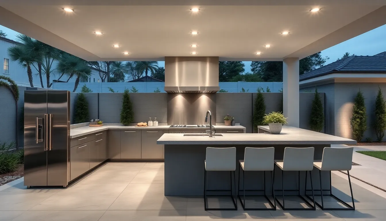 outdoor kitchen bar ideas