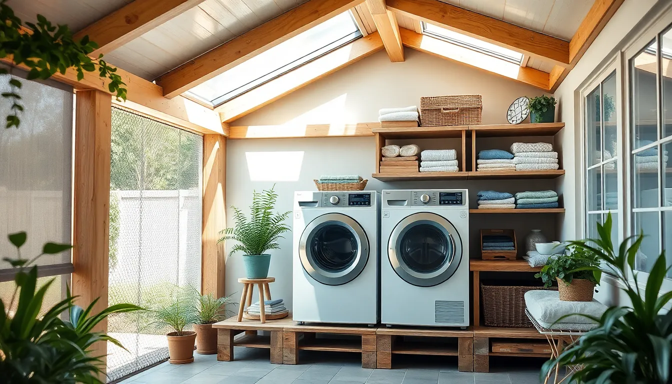 15 Creative Outdoor Washer and Dryer Ideas to Transform Your Laundry Space 2 15 Creative Outdoor Washer and Dryer Ideas to Transform Your Laundry Space 1